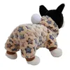 Köpek giyim evcil hayvan kıyafetleri tulumlar kışlık sıcak pijama ceket ceket küçük köpekler için köpek yavrusu kedi chihuahua giyim aksesuarları