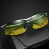 Utomhusglasögon solglasögon Veithdia Fashion Daytime Glasses Night Vision Photochromic Glasses Driving Borderless Mens Polariserade solglasögon 2173 H240316