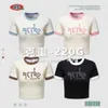 Kadın Be Wear Bahar/Yaz Amerikan Moda Markası Kontrast Renk İngilizce Yazı Tipi Kısa T-Shirt Hafif Şişman Baharatlı Kız Omuz Kadınları