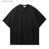 T-shirty męskie Dukeen 400GSM ciężkie krótkie rękawowe męskie ubranie Haftowa litera Pure Cotton Gleby T-shirt Q240316