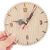 Zegary ścienne małe zegar vintage wystrój sypialnia cicha dekoracja okrągłe kształt drewno wiszące biuro bez tyka
