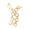Backs Earrings Long Pearls No Hole Ear Clips Pearl Clip Earring Without Piercing Minimalist Jewelry CEn035