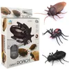 Infraröd RC fjärrkontroll Animal Insect Toy Smart Cackroach Spider Ant Insect Scary Trick Halloween Toy Christmas Kids Gift 240307