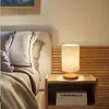 Masa lambaları usb başucu lambası LED gece ışık silindirik abajur göz koruma masa yatak odası masa masaüstü dekoratif masa lambası yq240316