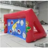 Buttafuori gonfiabili Playhouse Altalene 4X2.5X2M Giochi all'aperto personalizzati Pvc Commerciale Portatile Calcio Dart Obiettivo di calcio Obiettivo per Dhdmz