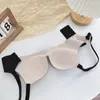 Bras Frauen BH gepolstert Rückenverschluss nahtloser elastischer drahtloser Buchstaben Druck Push Up Verstellbarer Schultergurt Sport Yoga Sport