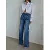 سراويل جينز للسيدات ديب تاون خمر y2k المرأة الكورية أزياء الشارع هاراجوكو coquett
