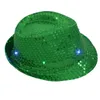 Ball Caps Licht Pailletten Led Unisex Party Kleid Hut Up Fancy Dance Arbeit Baseball Hüte Für Männer Freundschaft Low Profile