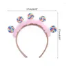 Hair Clips E15E Toddler Pleated Lace Lollipop Headband Amusement Park Children Day Party Festival Hoop For Couple Headpiece