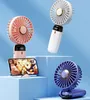 Portable Handheld Personal Rechargeable Fan LED Digital Display 90°Adjustable Mini Cooling Fan 5 Speed Wind Mini Aromatherapy Fans