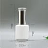 15ml Nail Polish Bottle White Round Nail Gel Bottle Large Capacity Split Empty Bottle