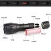 LED Rechargeable Mini Super Bright T6 Telescopic Focus L2 Aluminum Alloy Strong Light Outdoor Flashlight 687121