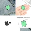 Pins broches pinos broches sapo esmalte pino para mulheres moda vestido casaco camisa demin metal broche emblemas promoção presente 2024 novo des dhziq