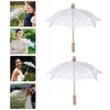 Umbrellas 2 Pcs Prop Umbrella Bridal Veil For Rain Tea Party Decor Chinese Style