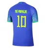 Vêtements de sport brésiliens maillots de football NEYMAR kit enfant brésilien RICHARLISON VINI JR.ANTONY RAPHINHA L.PAQUETA G.JESUS CASEMIRO maillots de football coupe du monde