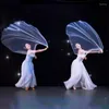 Stadiumkleding Transparante Buikdans Sluier Organza Hand Hoofddoek Sjaal Danser Rekwisieten Kostuum Accessoire Prestatieshow Wit Rood