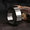 Strang Drop JoursNeige Echte Natürliche Obsidian Stein Armbänder Glück Für Männer Frauen Energie Hand Reihe Schmuck