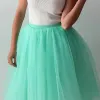 Dresses Fairy Layered Ruffle Boho Beach High Street Elastic Waist Skirts Y2k Spring Summer Tutu Peak Green Black Short Mesh Tiered Skirt