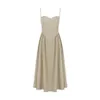 Mingmingxi Summer Elegant Midi A Line Dress Lovely V Neck Spagehetti Strap Holiday Party Casual Women Arrivals 2023 240313