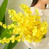 Decoratieve bloemen 95 cm gele Oncidium zijden bloem kunstmatige orchidee Phalaenopsis bruiloft woondecoratie tafel centerpieces