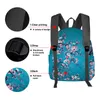 Zaino Cherry Blossom Plum Pink Borse da scuola per studenti Laptop personalizzate per uomo Donna Donna Mochila da viaggio