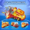 Juguetes de transformación Robots Super Wings Vehículo con ruedas doradas para transformar 3 en 1 con juguete para niños Anime MINI Golden Boy 2400315