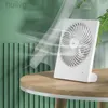 Fãs elétricos Ventilador Desktop Mini Pequeno Grande Vento USB Carregamento Silencioso Estudante Dormitório Escritório Portátil 240316