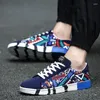 Casual Schuhe Zapatillas Hombre Für Männer Mode Druck Turnschuhe Komfort Flache Vulkanisierte Drop Tenis Masculino