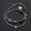 Choker sierlijke acryl bloem ketting elegante kristal kralen ketting bruiloft sieraden dames trui