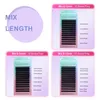 Fairytis 12 Lines Yy Shape Eyelash S 10Caseslot 005007mm مميز الحجم الفردي مروحة الرموش الناعمة بالجملة 240305