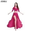 Stage Wear Sexy Glitter Belly Dance Costume Set Female Swing Skirt Oriental Training Suit For Women Bellydancing Performance Clothing