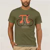 Hommes t-shirts été hommes chemise drôle Pi Cycle vélo maths robe tendance de la mode