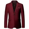 Men's Suits 11 Color High Quality Men Blazer Classic Slim Fit Solid Suit Jacket Fashion Business Casual Plus Size 6XL