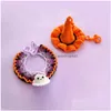 Other Cat Supplies Accessories Sphnx Cosplay Prop Halloween Fancy Witch Hat Knitted Handmade Collar P O Shoot Props For Dogs In Drop Dhqb8