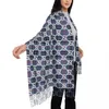 Sjaals Luxe Design Sjaal Mode Logo Warme Sjaal Wraps Met Kwastje Vrouwen Winter Aangepaste Bufanda Mujer Deken Moeder Cadeau
