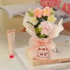 Dekoratif çiçek tığ işi buket renkli el yapımı dokuma çiçek örgü buketler mezuniyet doğum günü sevgililer anne gün hediyeler