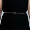 Designer Fashion Brand Chain Belt Thin Waist Belts for Men Womens Brass Material Plated with Gold 12 Styles Optiona 1549
