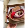 Tasman Slippers Chestnut Fur Slides Sheepskin Shearling Tazz Mules Men Men Ultra Mini Platform Ugh Uggliss Boot-On Shoes Sued