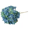 Decoratieve bloemen bruidstaartdecoraties 1PC donkerblauwe hortensia's kunstboeket decoratie bruidsbal