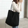 Shopping Bags Women Big Canvas Bag Reusable Soild Extra Large Tote Grocery Environmental Shopper Shoulder For Young Girl