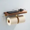 Porte-serviettes en noyer noir, porte-papier à levier unique, étagère d'angle en bois pour salle de bains, ensemble porte-brosse de toilette 240312