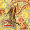 Sandały wydrukowane seksowne spiczaste palce pucharowe Pumpy Luksusowe żółte sztylet na wysokim obcasie Kobiety poślizgają się na butach