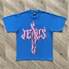 T-shirt Nieuwe blauwe ontwerper Hellstar Mens T-shirt plus T-stukken grafische T-shirt Hellstar T-shirt Letter Korte mouw Crewneck Wash Heavy Craft Unisex S-XL Casaul Streetwear