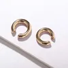 Backs Earrings Non Piercing 2pcs/set Women Men Tragus Cartilage Big Round Jewelry Clip Fashion Accessories Ear Cuff