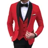 Party Jurken JacketPantsVest Mode Pakken Voor Mannen Slim Fit Casual Mannelijke Blazer Formele Gelegenheid Homme Kostuum 240301