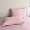 Solid Color Bedding Set High Quality Skin Friendly Fabric Duvet Cover Single Double King Size Quilt 3pcs4pcs 240306