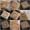 Bracelets porte-bonheur Bracelet de luxe en acier inoxydable Bracelet 18 K sans ternissement Bracelet pour femmes Pulseras Mujer SummerCharm