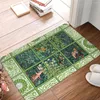 Carpets Anti-Slip Doormat Kitchen Mat GREENERY FOREST ANIMALS Fox Pheasant On Tree Floor Carpet Entrance Door Rug Indoor Decor