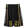 23# 24# Men Basketball Shorts Free Custom Kid shorts Basketball Male Soccer Exercise Running Fitness Workout Black Short 240306