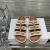 Designer de luxo feminino chinelos retro fivela romana sandálias primavera verão praia anti deslizamento grosso único chinelos tamanho: 35-39